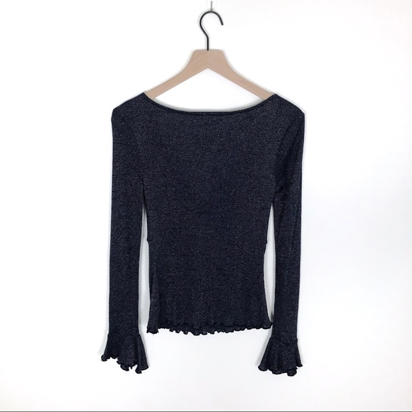 SOLD Free People Say When Blue Sparkly Key Hole - Picture 6 of 6